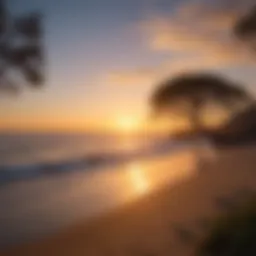 Sunset over the Pacific Ocean in Southern California