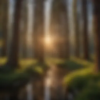 Golden Hour Beauty at Three Rivers Campground Sunset over Three Rivers Campground