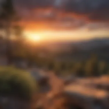 Sunset Overlooking Pine Valley Sunset Overlooking Pine Valley