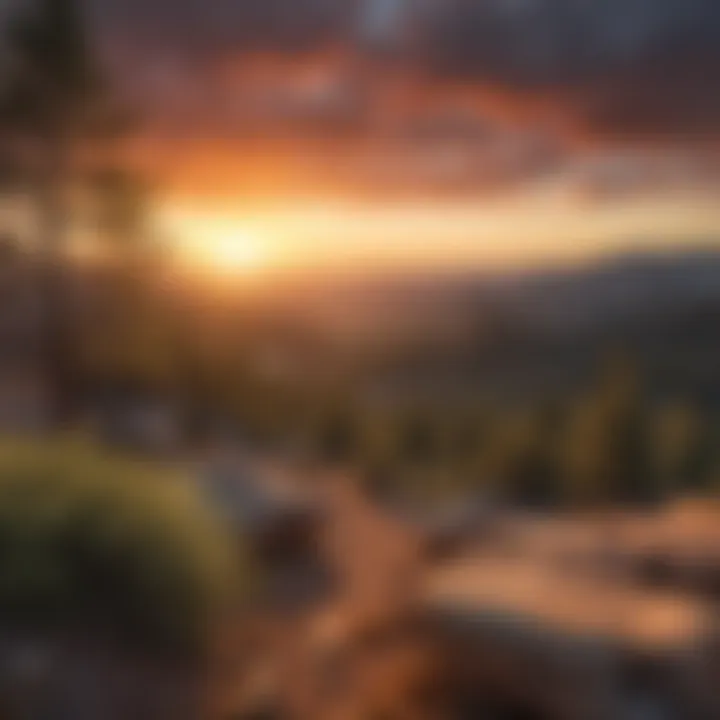 Sunset Overlooking Pine Valley Sunset Overlooking Pine Valley