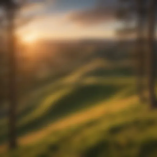 Golden Hour Magic: Sunset over Palouse Hills Sunset over Palouse hills