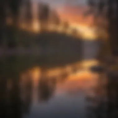 Sunset Reflections on Lake Mendocino