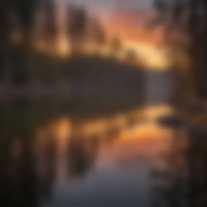 Sunset Reflections on Lake Mendocino
