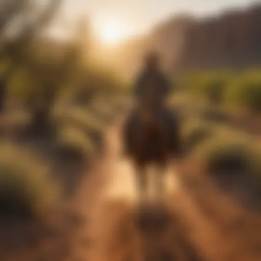Sunset ride through the desert