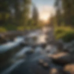 Sunset over Wenatchee River at Confluence State Park