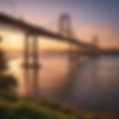 Sunset Over Yaquina Bay Bridge in Newport, Oregon