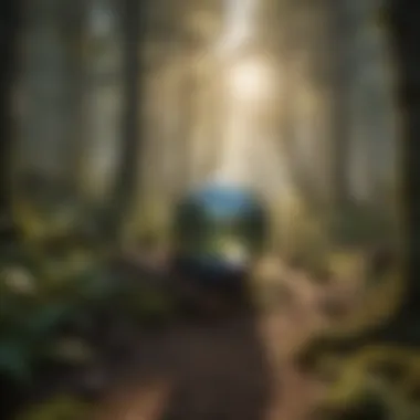 Planetary Wellness Illustration representing the long-term health of the planet through sustainability