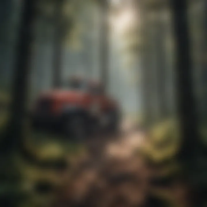 Sustainable Practices in Forestry Operations Illustration showcasing sustainability impact of outrider pump service in forestry