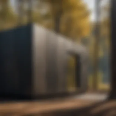Sustainable design featuring charred wood cladding