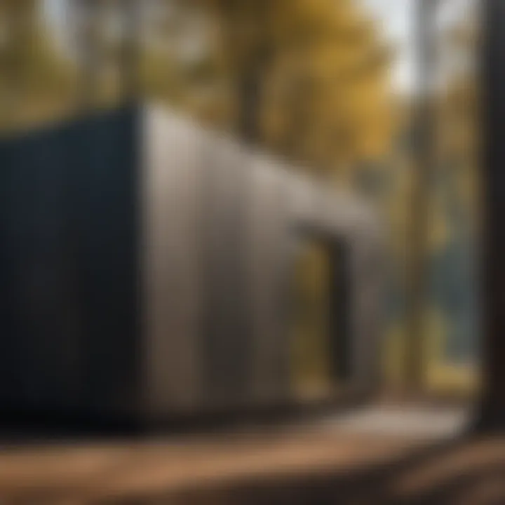 Sustainable design featuring charred wood cladding
