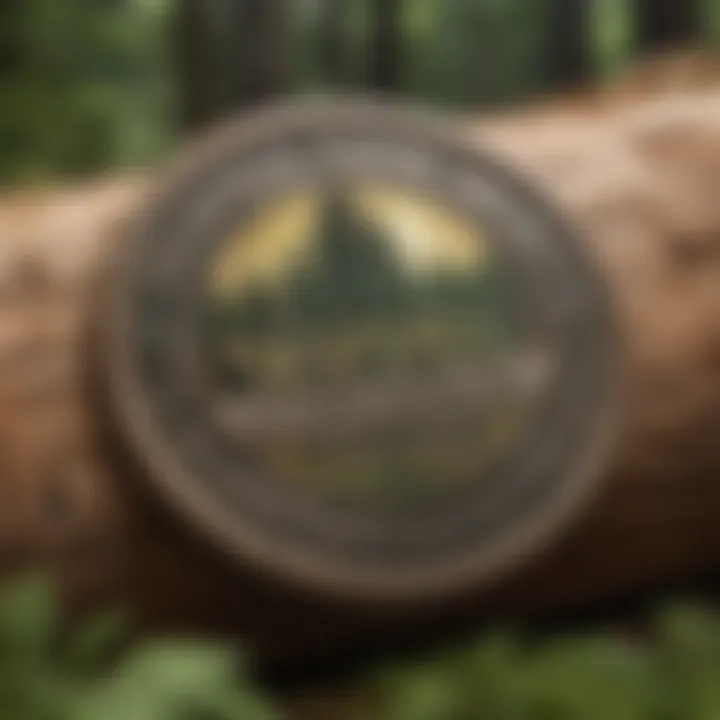 Sustainable forestry certification logo on product packaging