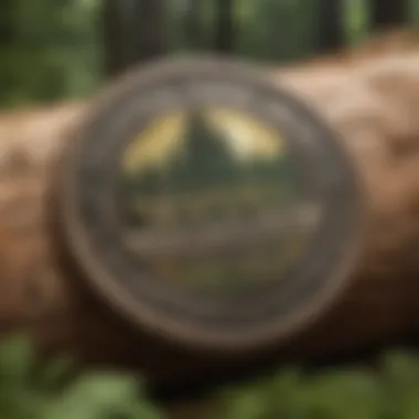 Certification Logo on Sustainable Forestry Product Sustainable forestry certification logo on product packaging