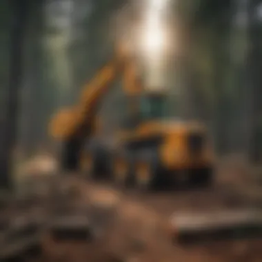 Harvesting timber sustainably in Minnesota forest