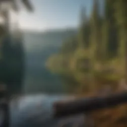 Serene view of Suttle Lake surrounded by lush forests