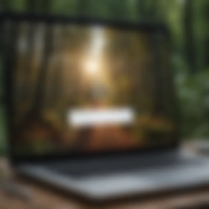 A close-up of a laptop screen showing job listings for temporary roles.