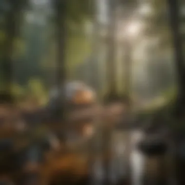 Riverside Camping Retreat Tent pitched by tranquil stream