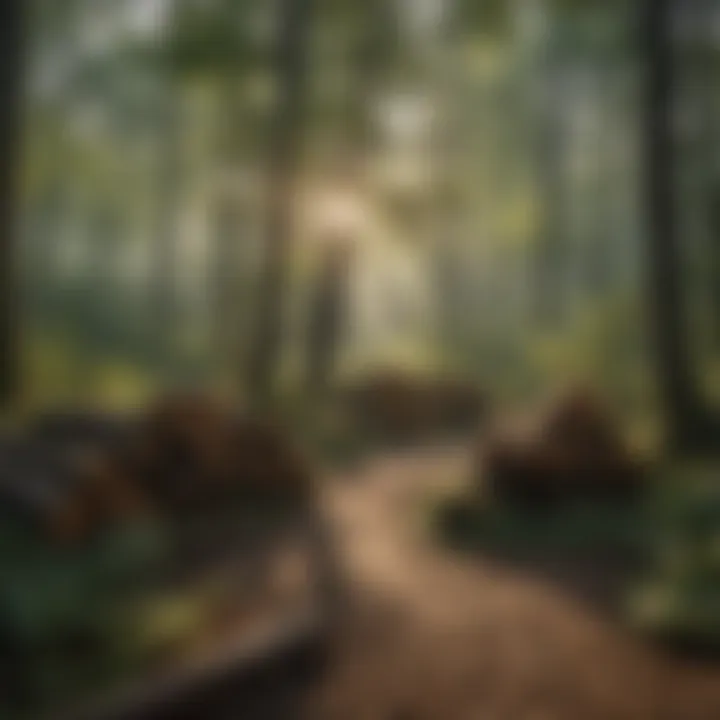 A serene landscape showcasing the beauty of American forests managed by Cherokee practices