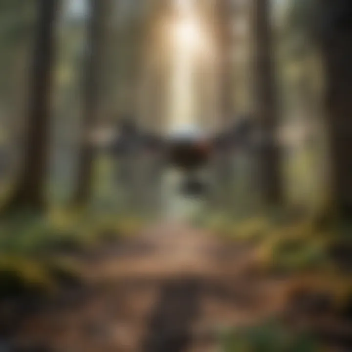 Drone equipped with advanced sensors for ecological monitoring