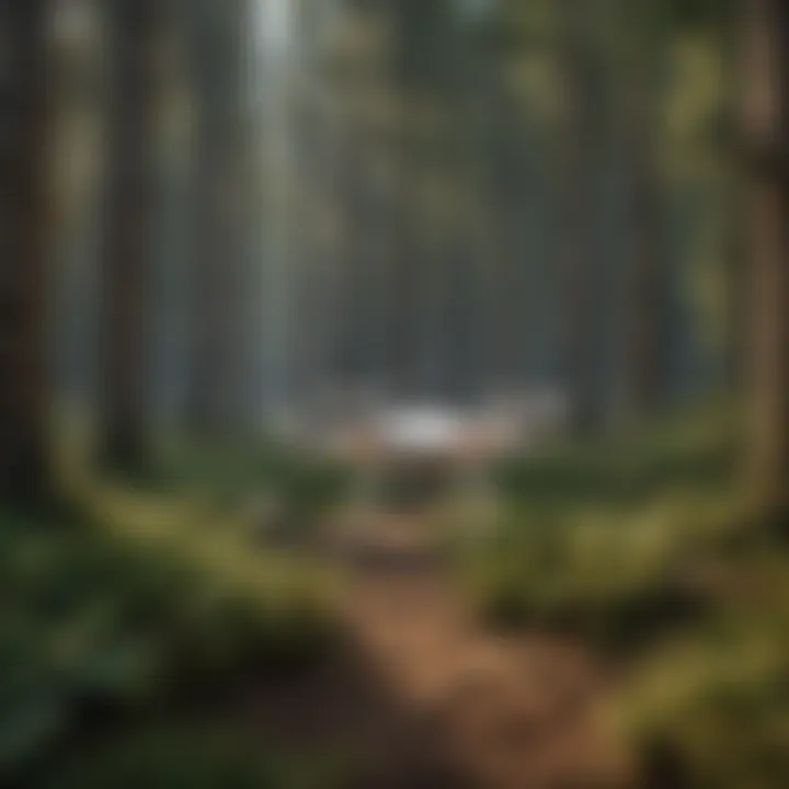 Infographic depicting the benefits of drone technology in forestry