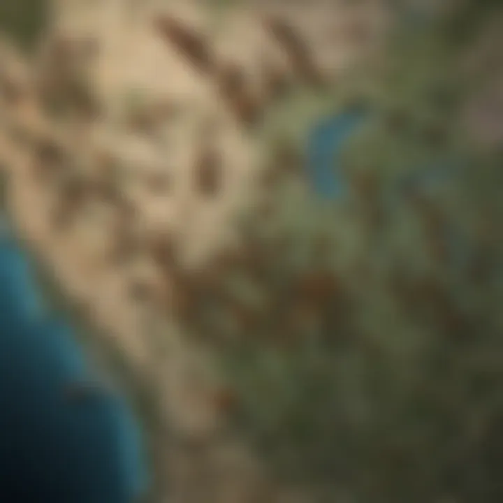 Monarch Butterfly Migration Map Map illustrating the migratory routes of monarch butterflies across North America