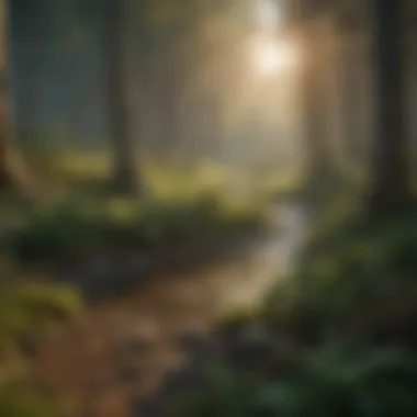 Understanding the Carbon Cycle and Forest Contributions Illustration depicting the carbon cycle with emphasis on forest carbon storage.