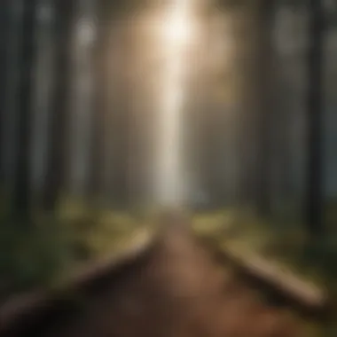 Promoting Sustainable Forestry for Eco-Balance Conceptual landscape illustrating sustainable forestry practices to combat deforestation.