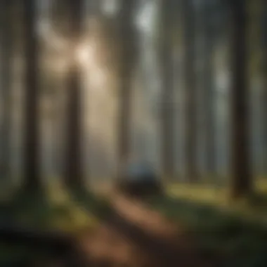 Sustainable forestry practices being implemented in a forest.
