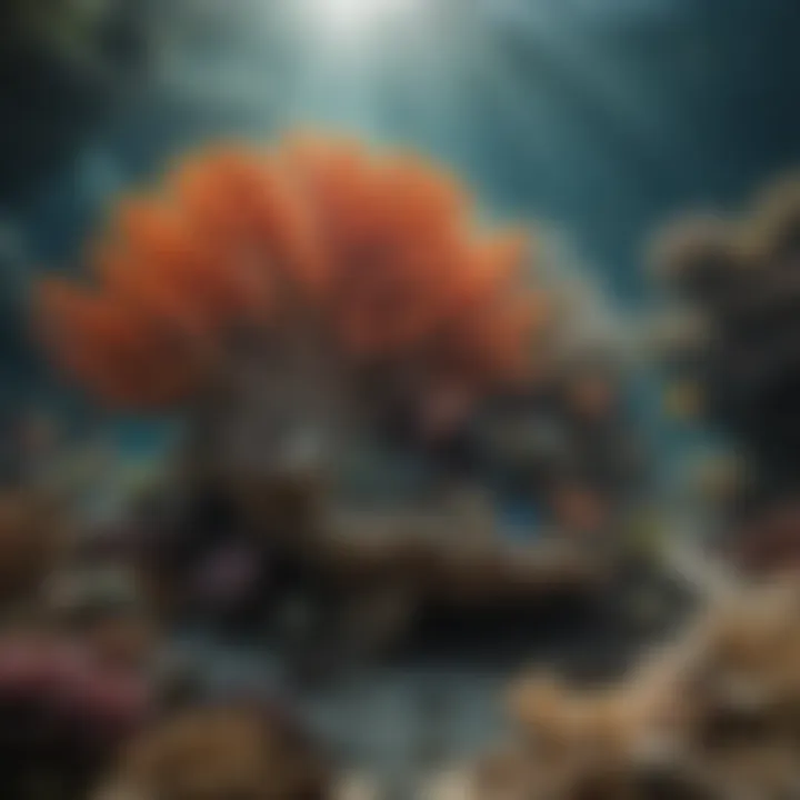 Diverse marine life thriving in a vibrant coral reef ecosystem.