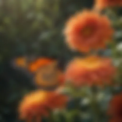 Monarch butterfly on a vibrant flower