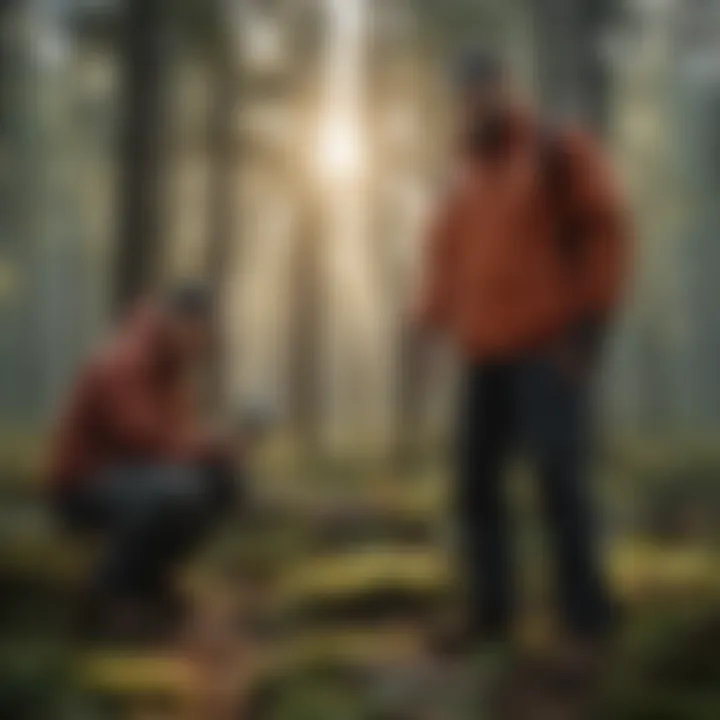 National foresters assessing forest health