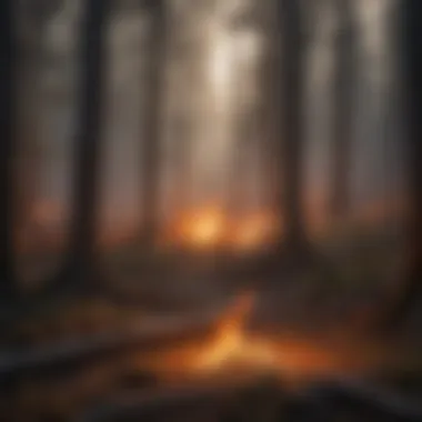 Understanding Fire Dynamics in Ecosystems Illustration depicting fire dynamics in ecosystems