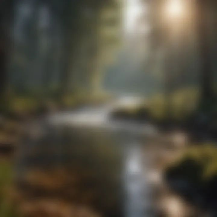 Advancements in Water Purification Innovative water purification technology in a natural setting