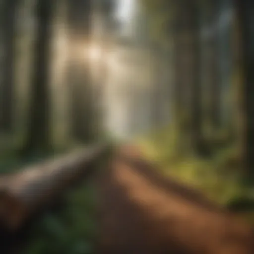 A lush forest showcasing diverse tree species and healthy ecosystems