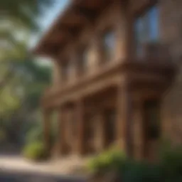 Historic Tonto Basin Inn facade with intricate architectural details