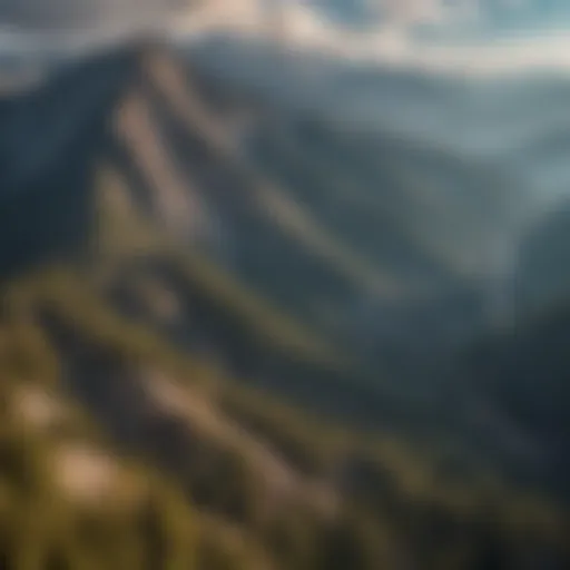 Aerial View of Mt. Baldy's Towering Peaks
