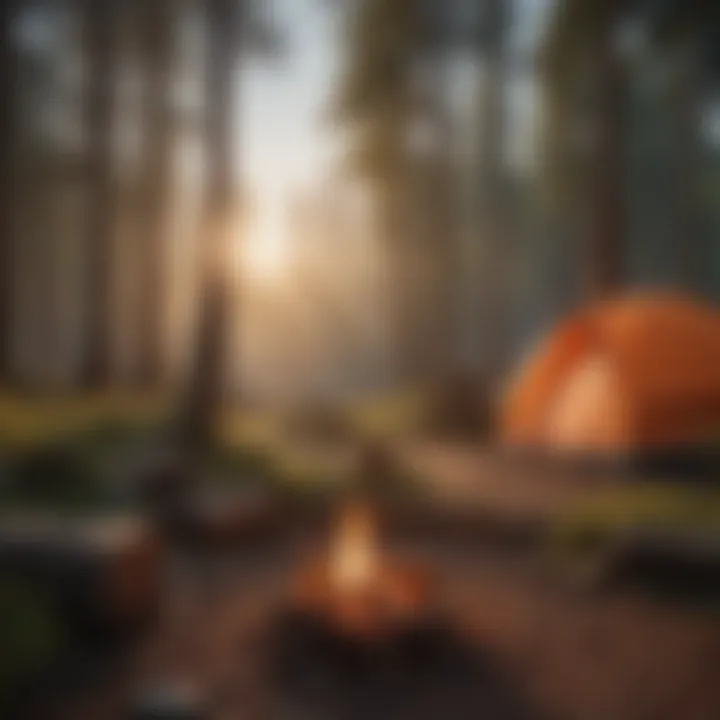 Tranquil Campsite Sunset in Camp Nederland