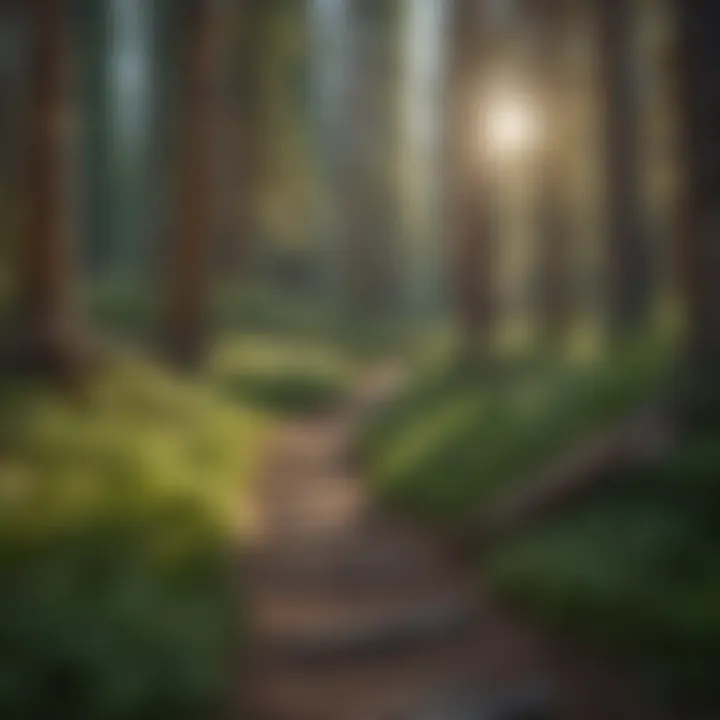 Tranquil Forest Pathway in Lake Tahoe