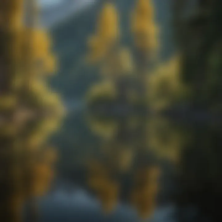 Tranquil Lake Reflection in Silverton CO RV Park