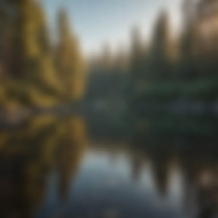 Tranquil Lake Reflections at Lone Rock Campground