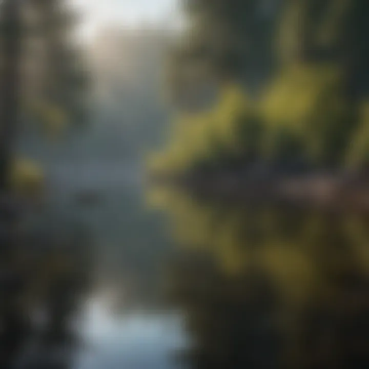 Tranquil Lake Reflections at Robe Campground
