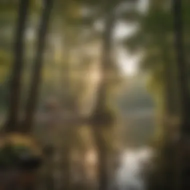 Tranquil lakeside campground in Wisconsin