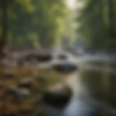 Tranquil River Flow Tranquil River Flowing Through Cherokee NC