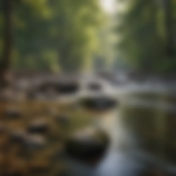 Tranquil River Flow Tranquil River Flowing Through Cherokee NC