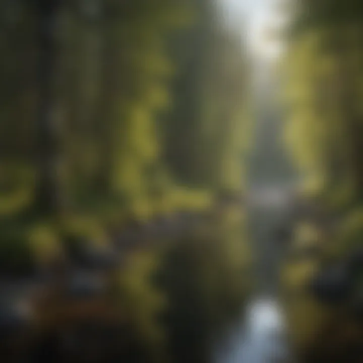 Tranquil river near Anchorage Campsite