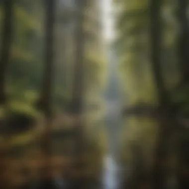 Capturing the Serenity of Forest Rivers Tranquil River Reflections