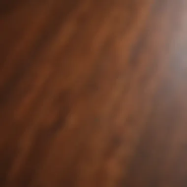 Finished wood surface transformed by Powell and Sons staining