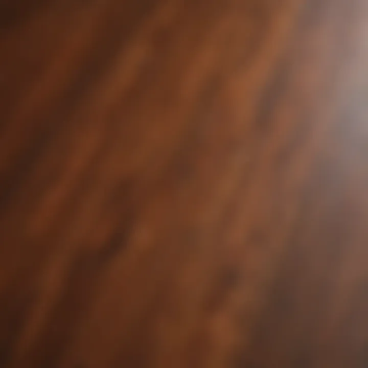 Finished wood surface transformed by Powell and Sons staining