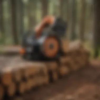 Strategic Employment of Multiple Wedges Multiple wedges used in a tree felling operation