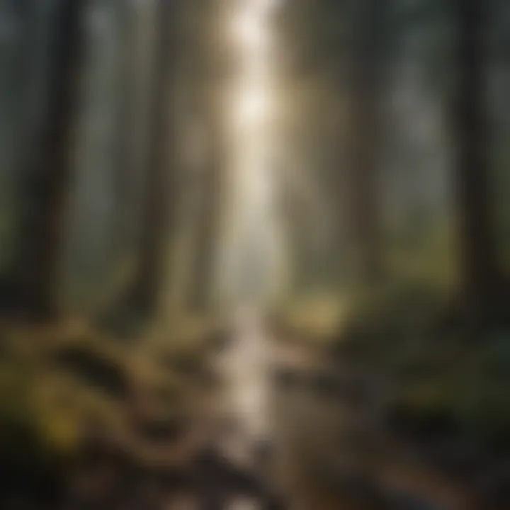 Forest Trees Filtering Sunlight