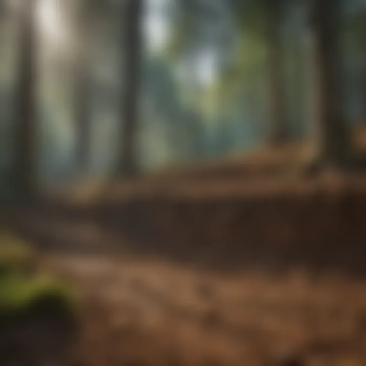 Stable Soil Foundations by Trees Trees enhancing soil stability through deep root systems